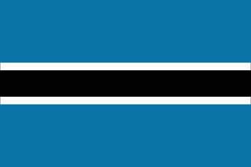 Flaga Botswany.