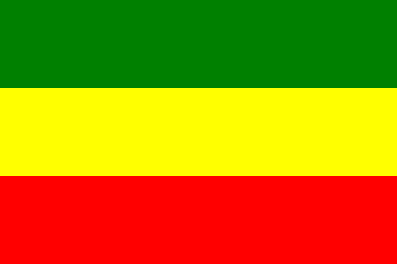 Flaga Etiopii.