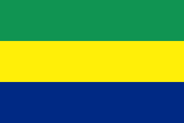 Flaga Gabonu.