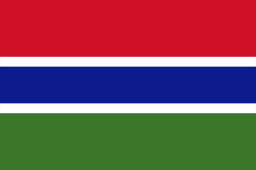 Flaga Gambii.