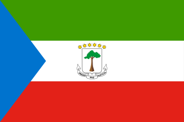 Flaga Gwinei Równikowej.