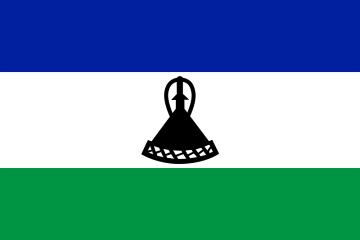 Flaga Lesotho.