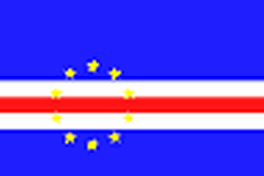Flaga Republiki Zielonego Przylądka.