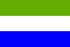 Flaga Sierra Leone.
