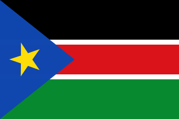 Flaga Sudanu Południowego.