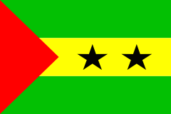 Flaga Wysp Świętego Tomasza i Książęcej.