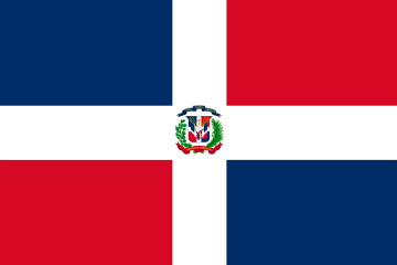 Flaga Dominikany.