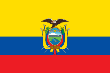 Flaga Ekwadoru.
