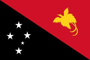 Flaga Papui-Nowej Gwinei.