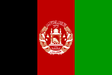 Flaga Afganistanu.