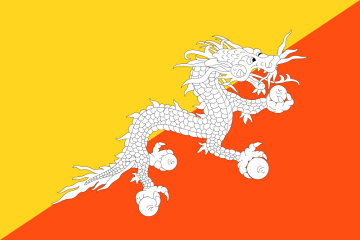 Flaga Bhutanu.