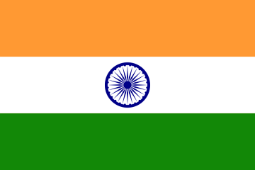 Flaga Indii.