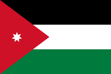 Flaga Jordanii.