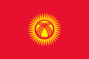 Flaga Kirgistanu.