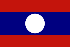 Flaga Laosu.