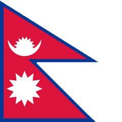 Flaga Nepalu.