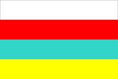 Barwy klubowe (biało-czerwono-turkusowo-żółte).