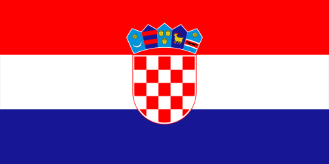 Flaga Chorwacji.
