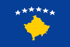 Flaga Kosowa.