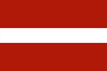 Flaga Łotwy.