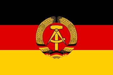 Flaga historyczna Niemieckiej Republiki Demokratycznej (NRD), 1959-1990.