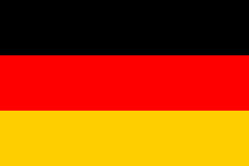 Flaga Republiki Federalnej Niemiec (RFN, 1949-1990).