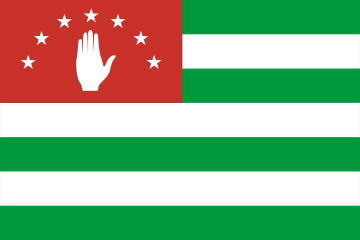 Flaga Abchazji.