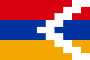 Flaga Górskiego Karabachu.