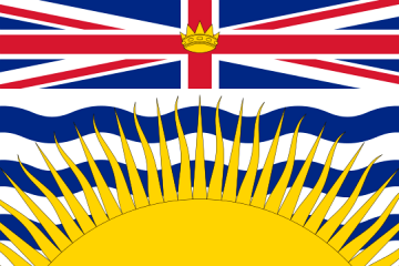 Flaga Kolumbii Brytyjskiej (Kanada).