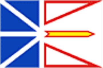 Flaga prowincji Nowa Funlandia i Labrador (Kanada).