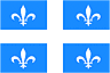 Flaga prowincji Quebec (Kanada).
