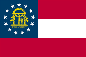 Flaga stanu Georgia (USA).