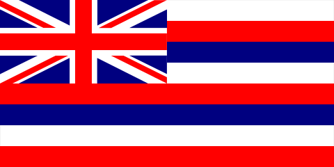 Flaga stanu Hawaje (USA).