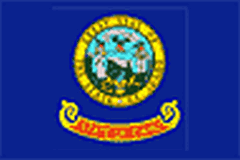 Flaga stanu Idaho (USA).