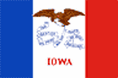 Flaga stanu Iowa (USA).