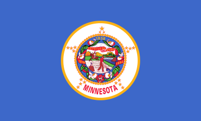 Flaga stanu Minnesota (USA).