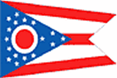 Flaga stanu Ohio (USA).