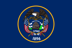 Flaga stanu Utah (USA).