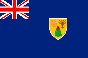 Flaga Turks i Caicos.